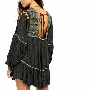 Free People Much Love Embroidered Tunic
